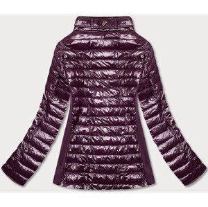 Fialová dámská lesklá bunda model 17099389 fialová 48 - MINORITY