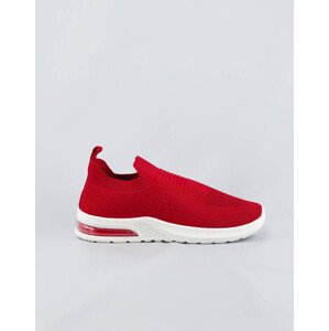 Červené dámské nazouvací sportovní boty (LDH886) Červená jedna velikost