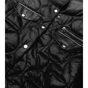 Černá dámská prošívaná bunda se stojáčkem model 17121599 černá XL (42) - Ann Gissy