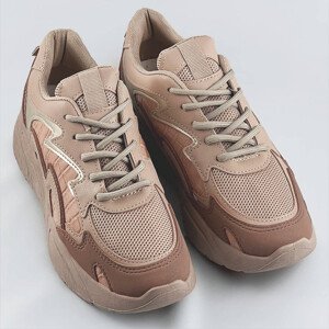 Hnědé dámské sportovní boty na platformě model 17134092 Hnědá XL (42) - COLIRES