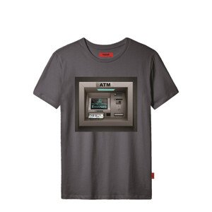 Pánské tričko model 17147070 - John Frank Velikost: L, Barva: ocelovka