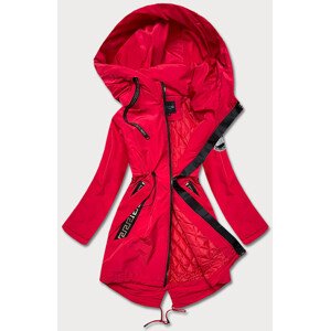 červená dámská bunda se kapsami model 17159693 - Miss TiTi Barva: Červená, Velikost: XXL (44)