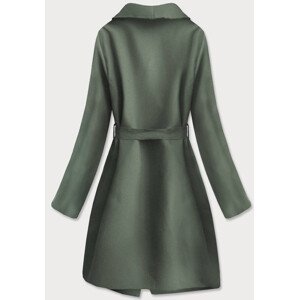 Minimalistický dámský kabát v khaki barvě (747ART) Barva: zielony, Velikost: ONE SIZE