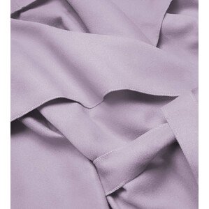 Fialový minimalistický dámský kabát (747ART) Barva: fialová, Velikost: ONE SIZE
