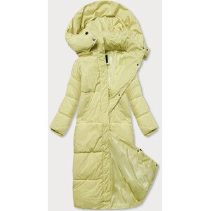 Dlouhá žlutá dámská zimní bunda (AG3-3031) Žlutá XL (42)