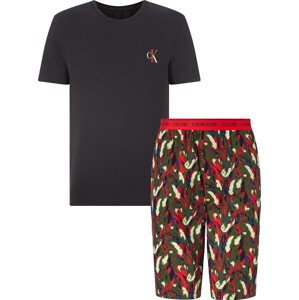 Pásnké pyžamo set NM1870E 9VO vícebarevná - Calvin Klein XL vícebarevné