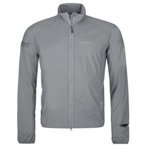 Pánská běžecká bunda Tirano-m světle šedá - Kilpi Velikost: L