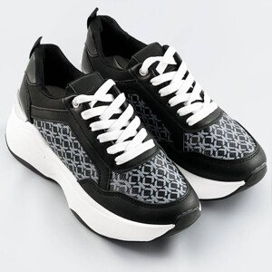 Černé dámské sportovní boty (SG-137) Barva: odcienie czerni, Velikost: XL (42)