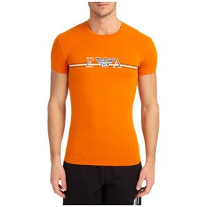 Pánské triko krátký rukáv    model 17296096 - Emporio Armani Velikost: XL, Barvy: oranžová