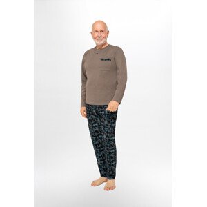 Pánské pyžamo model 17331985 - MARTEL Barva: khaki, Velikost: 2XL