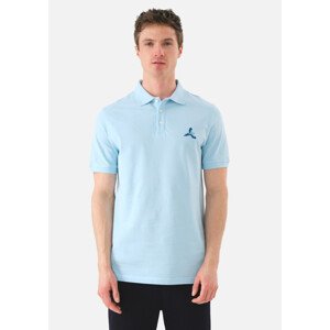 Pánské tričko John Frank JFTPOLO18-MACAW Sv. modrá L