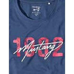 Pánské tričko Mustang 4195-2100 William Barva: bílá, Velikost: M