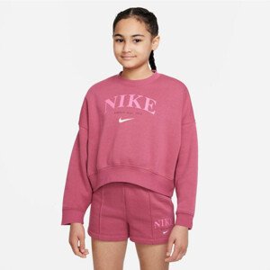 Dívčí mikina Sportswear Flc Crew Jr  Nike S (128137) model 17545624 - Nike SPORTSWEAR