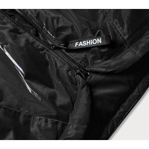 Černá dámská bunda s kapucí (B8105-1) černá S (36)