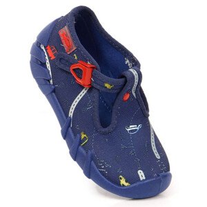 Pantofle s přezkou Jr námořnická modrá 19 model 17560151 - Befado