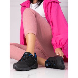 Moderní černé dámské  trekingové boty bez podpatku  39