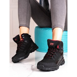 Luxusní  trekingové boty černé dámské bez podpatku  37