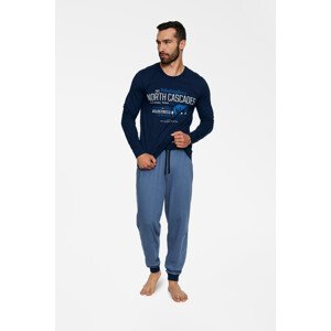 Pyžamo Beast 40034-59X Námořnická modrá - Henderson M