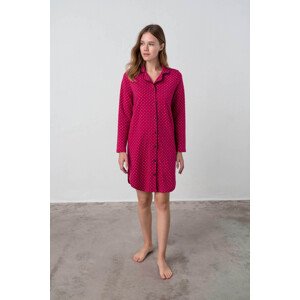 Vamp - Dámská noční košile - Macy 17451 - Vamp Barva: red cerise, Velikost: L