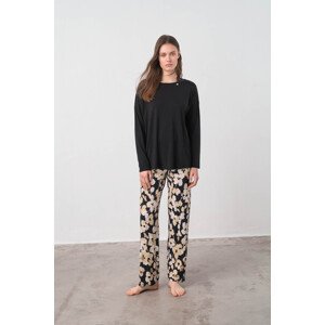 Vamp - Dvoudílné dámské pyžamo - Tyra BLACK XL 17018 - Vamp