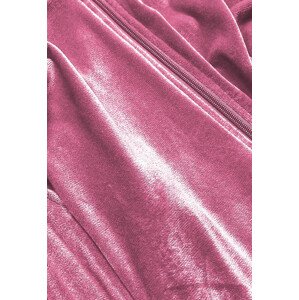 Růžový dámský velurový dres model 17694110 Růžová XL (42) - Defox