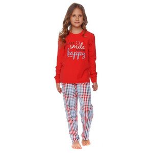 Dívčí pyžamo Flow červené model 17734364 - DN Nightwear Barva: červená, Velikost: 122/128