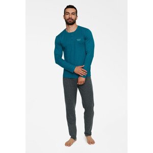 Pánské pyžamo Tact tyrkysové Barva: modrá, Velikost: XL