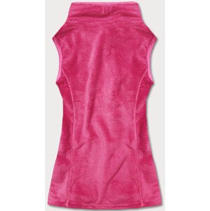 Růžová plyšová dámská vesta model 17742151 Růžová S (36) - J.STYLE
