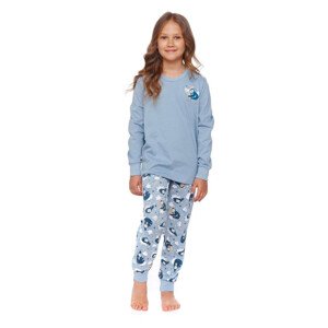 Dětské pyžamo modré s model 17748992 - DN Nightwear Barva: modrá, Velikost: 134/140