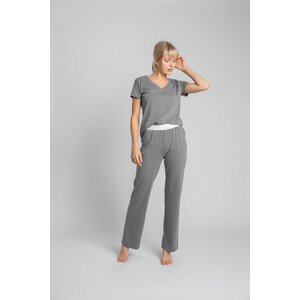 Dámské pyžamové kalhoty model 17754442 - LaLupa Velikost: XXL, Barvy: tmavě modrá