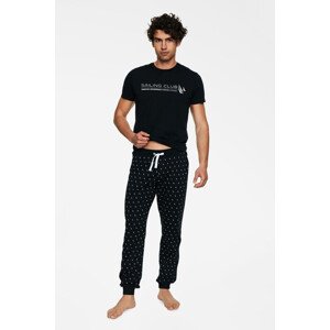 Pánské pyžamo model 17755212 černé - Henderson Barva: černá, Velikost: XL