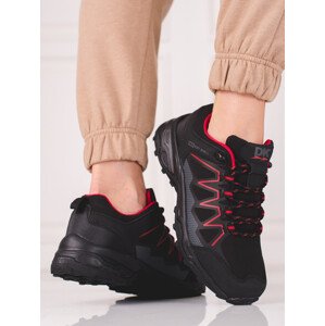 Exkluzívní černé dámské  trekingové boty bez podpatku  36
