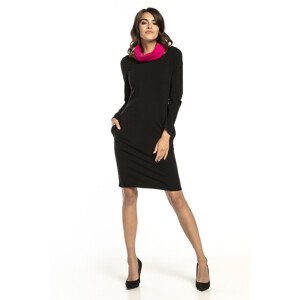 Denní šaty  černo/růžová 48/4XL model 17827533 - Tessita