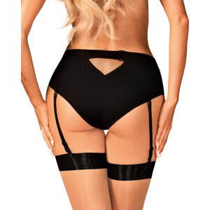 Podvazkové kalhotky Editya garter panties - Obsessive černá M/L