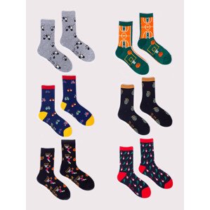 Chlapecké bavlněné ponožky se vzorem barev  Multicolour 4346 model 17947730 - Yoclub