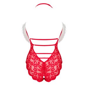 LivCo Corsetti Fashion Body Santas Lace Lady 90705 Red S/M