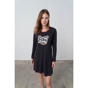 Dámská noční košile Gwen model 17965093  černápotisk M - Vamp