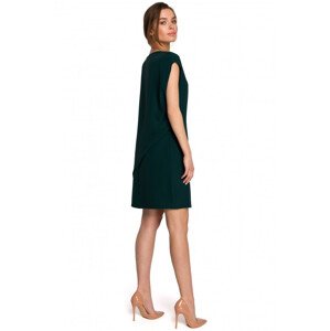 S262 Vrstvené šaty - zelené Velikost: EU S