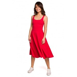 model 18003927 Přiléhavé šaty z rukávů červené EU S - BE
