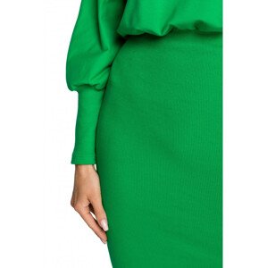 Pletené šaty v hladké zelené EU L model 18004241 - Moe