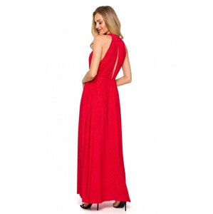 model 18004692 Maxi šaty s výstřihem červené EU UNI - Moe