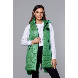 Zelená prošívaná dámská vesta model 18016204 zielony S (36) - S'WEST