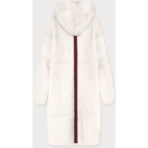 Bílý přehoz přes oblečení s kapucí la alpaka bíl L (40) model 15820031 - S'WEST