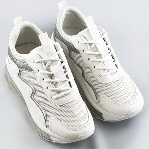 Bílé dámské sportovní boty s podrážkou Bílá jedna velikost model 17192511 - H&D