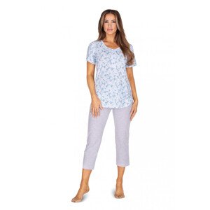 Dámské pyžamo model 18035125 kr/r 2XL3XL - Regina Barva: modrá, Velikost: XXL