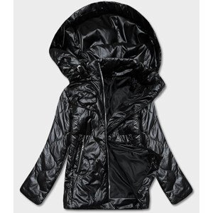 Černá dámská bunda s odepínací kapucí (B0131-1) černá 46