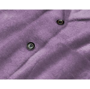 Krátký fialový vlněný přehoz přes oblečení typu alpaka (7108-1) fialová ONE SIZE