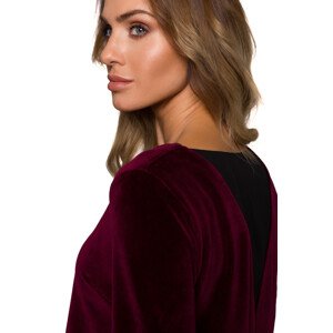 Šaty Made Of Emotion M566 Maroon Velikost: XL