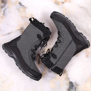 Dámské model 18140458 nepromokavé sněhové boty DK tm.šedáčerná 40 - B2B Professional Sports