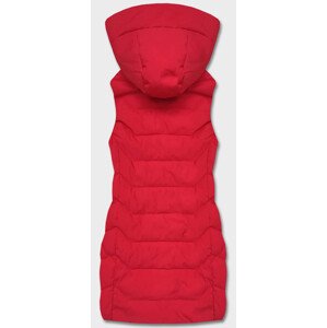 Červená dámská vesta s kapucí model 18141081 Červená 48 - S'WEST